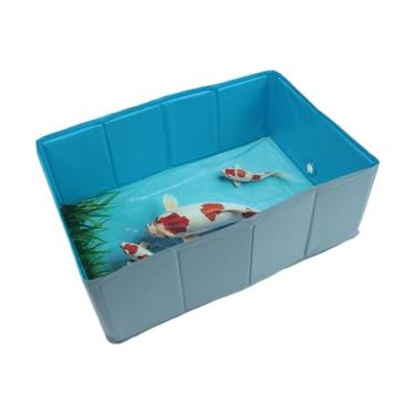 Imagem de Piscina De Natação Dobrável Para Cães | Banheira de Banho para Animais ao Ar Livre - Banheira para Brincadeira Aquática e Higiene de Cachorros para Jardim ao Ar Livre Refrescante no Verão para Criança