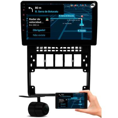 Imagem de Multimidia 9" Polegadas Tela Flutuante Gol Parati Saveiro G2 Android Auto Car Play + Câmera Ré