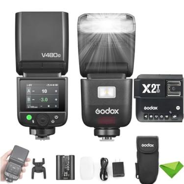 Imagem de GODOX V480 O V480-O TTL FLASH PARA CAMERAS OLYMPUS PANASONICO com gatilho x2t-o, GN50 1/8000 HSS, 1,7S Recicla