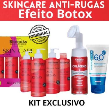Imagem de Kit Skincare Anti Rugas , Mousse Micelar Limpeza Facial Colágeno Rhenu