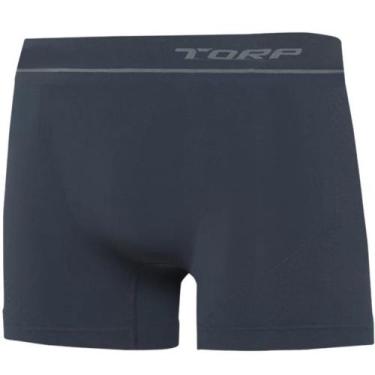 Imagem de Cueca Torp Boxer em Microfibra Sem Costura 8002, Chumbo, EG