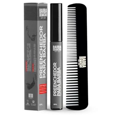 Imagem de Preechedor Barba de Macho Disfarça e Cobri Falhas Resistente Suor e Toque 24h Fixação e Pente Alinhador
