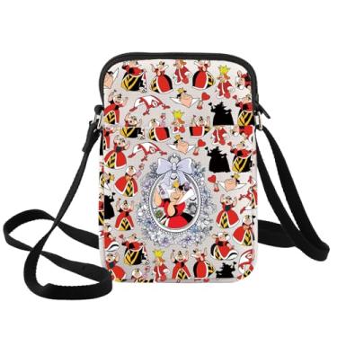 Imagem de BWWKTOP Bolsa tiracolo Red Queen Villains Queen Gift Villains Bolsa de ombro Red Queen Merchandie, Red Queen Xk B, Bolsa tiracolo