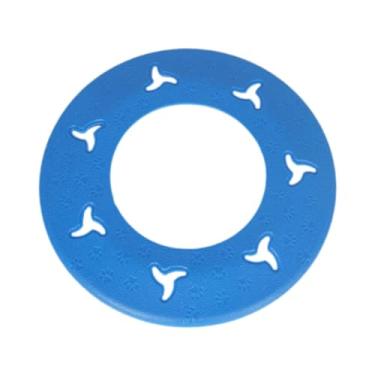 Imagem de WeiLaiKeQi Disco voador para cachorro como comida, tigela de água, prato voador, disco voador flutuante, brinquedo interativo para treinamento e perseguição de, Azul