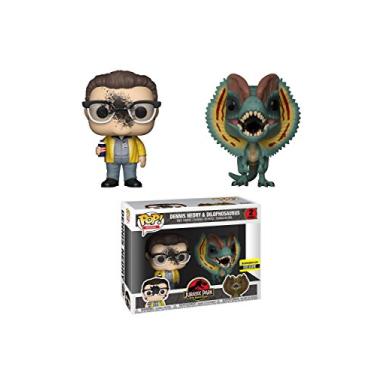 Imagem de Jurassic Park Boneco Pop Funko Dennis Nedry e Dilophosaurus Exclusivo EE