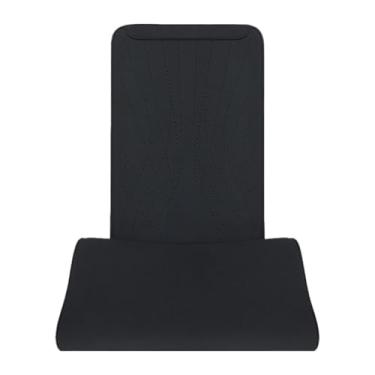 Imagem de QccHieUs Almofada de apoio para pernas de carro genérica, respirável, para direção, almofada de assento para trabalho, caminhões, cadeiras e ônibus, Preto