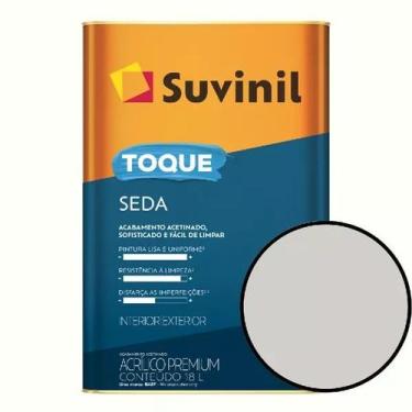 Imagem de Tinta Para Parede 18l Toque Seda Acetinado Suvinil - Crômio - SUVINIL 