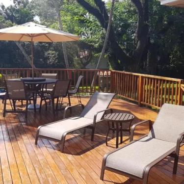 Imagem de Kit Jogo de Mesa Giratória Aluminio com 6 Cadeiras Espreguiçadeiras Pi