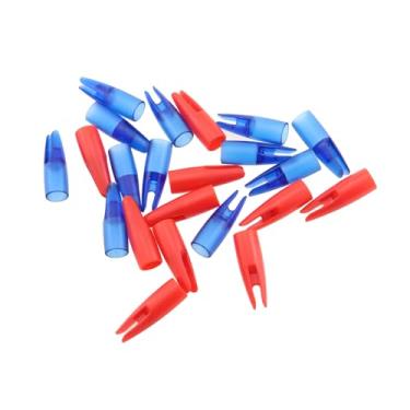 Imagem de ZHYOHEN 50 peças acessórios de tiro com arco diâmetro interno 8 mm inserção de plástico substituição de cauda de flecha para caça ao ar livre peça de arco composto