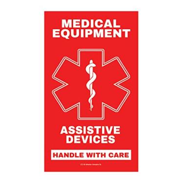 Imagem de CPAP Medical Luggage Tag Etiqueta De Bagagem Para Equipamentos Médicos Dispositivos Assistência - Manuseie Com Cuidado, Regulamentos Dot E Acaa (Lug-Ad-326) Quantidade (2)
