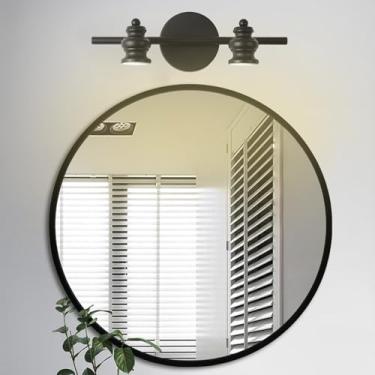 Imagem de GZZBMY Luzes de parede espelhadas de LED para banheiro Lâmpadas de parede destacáveis internas de metal à prova d'água Arandelas de parede com ângulo ajustável para exibição de imagem para quarto