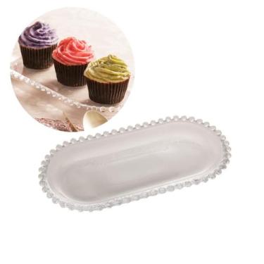 Imagem de Travessa Oval de Cristal 24 cm Pearl - Wolff
