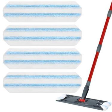 Imagem de Pacote de 4 almofadas de reposição Mop Yuunaie para Ocedar H2pro Flat 