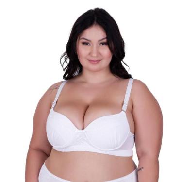 Imagem de Sutiã Plus Size Bojão com Detalhe em Renda Soutien Reforçado Carol - N
