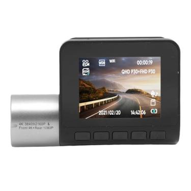 Imagem de Zopsc 4K Dual Dash Cam Front e Traseiro, Câmera de Carro Wi -Fi 5G Com 170 ° de Angular Larga, Sensor G, Gravação de Loop, Modo de Estacionamento de 24 Horas, Tela de 2.0 Polegadas