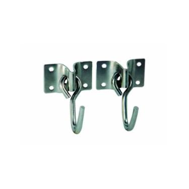 Imagem de Kit 3 Pares Gancho Armador Rede Parafusar Inox Haste 8mm - MISTER