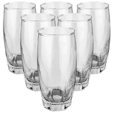 Imagem de Jogo com 6 Copos para Água em Vidro Velluria 365ml - Flashgoods
