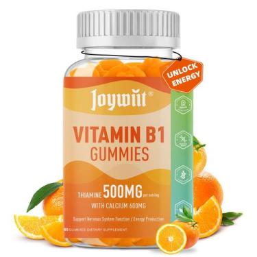 Imagem de Suplemento de gomas de vitamina B1 Joywiit 500 mg com cálcio 600 mg