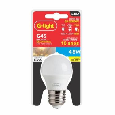 Imagem de Lâmpada Led Ence G45 Leitoso 4,8w 180 E27 Autovolt 6500k - Luz Branca 