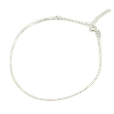 Imagem de Tornozeleira Torno Grumet 1,5mm 25cm Prata Legitima 925 - Não informad