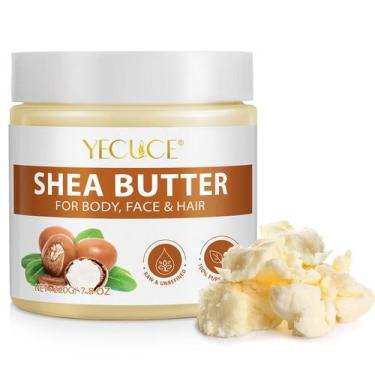 Imagem de Manteiga de karité Bieyoc não refinada 220g para hidratação facial e c