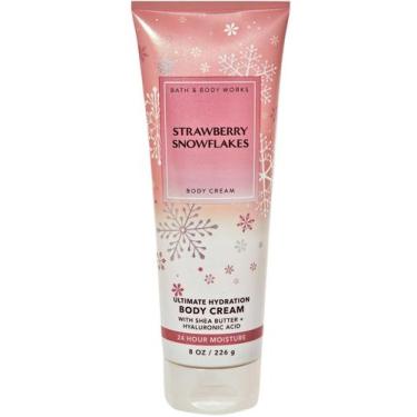 Imagem de Creme corporal Bath & Body Works Strawberry Snowflakes 240 ml