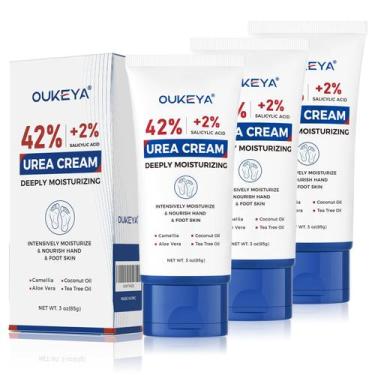 Imagem de Creme de ureia OUKEYA 42% com 2% de ácido salicílico para pés e mãos 9