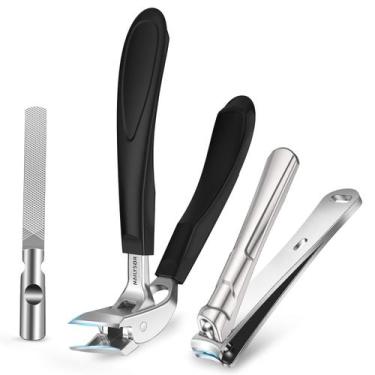 Imagem de Toenail Clippers Nailysor para idosos com unhas grossas com apanhador