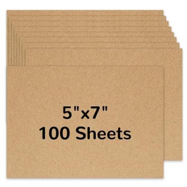 Imagem de Pacote com 100 cartolina em branco, papel grosso 12 x 18 cm, 200 gsm/34 kg, cartolina pesada para impressora, cartões postais, convites de casamento, cartão de agradecimento, papel fotográfico