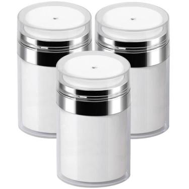 Imagem de Frascos de loção Airless Pump Jars, 100 ml, pacote com 3 unidades, Mlu