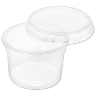 Imagem de Pote Redondo 250ml Transparente - Plástico Descartável