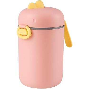 Imagem de Pote Dosador com Colher Medidora/Leite em Pó/Rosa, Grande 800ML