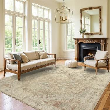 Imagem de Fame Rugs Tapete turco estilo vintage 2,5 m x 30 cm – Tapete interno lavável macio e dobrável para sala de estar, quarto, espaços grandes