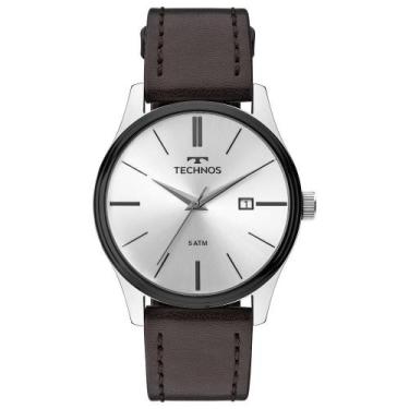 Imagem de Relógio Masculino Technos Classic Steel Couro 2115Mpp/1K