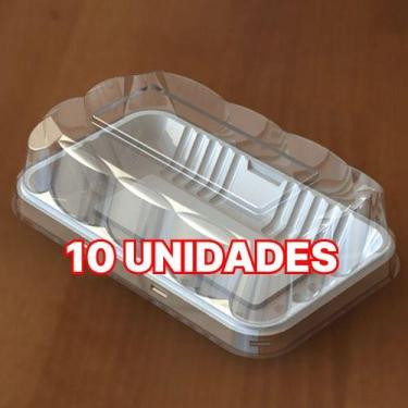 Imagem de 10 Un G 62s Embalagem Mini Fatia Baixa 200g Para Bolo, Rocombole, Tort