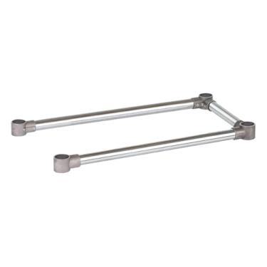 Imagem de DuraSteel Suporte de mesa de trabalho de base aberta - Suportes transversais de perna estabilizadores de mesa de 76 x 30 cm - Serve para mesa de trabalho comercial de aço inoxidável ou madeira de