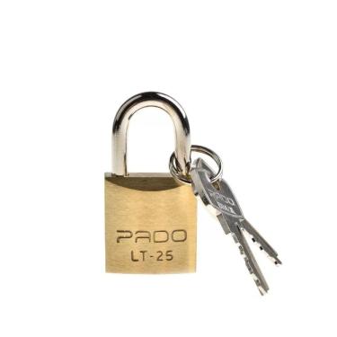 Imagem de Kit Com 10 Unidades Cadeado Latão 25 mm Pado