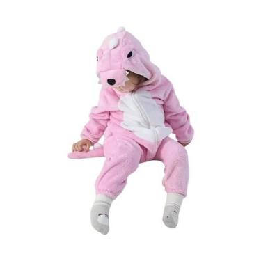 Imagem de Pijama De Pelúcia Infantil Em Forma De Raposa Vermelha, Roupa De Dormi