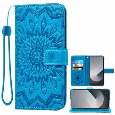 Imagem de Asuwish Capa de telefone para Samsung Galaxy Z Fold 6 TYHQB EUA Azul