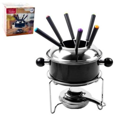 Imagem de Conjunto Fondue 10 Pcs Inox 1,1L Esmaltado