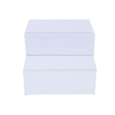 Imagem de Escada Auxiliar 2 Degraus Branca Em Mdf