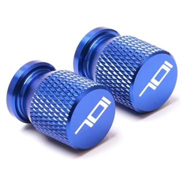 Imagem de Tampa de tampa de válvula de pneu de roda CNC para motocicleta compatível com 701 Supermoto e Enduro Norden 901 Svartpilen 401 VITPILEN 401 (701 azul)