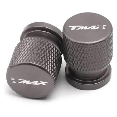 Imagem de Tampas de haste de válvula de pneu de roda capas herméticas compatíveis com T-Max 500 TMAX 500 560 TMax 530 (titânio)