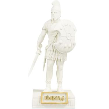 Imagem de Estátua Eneias - Herói Troiano (Cor Mármore Dourado)