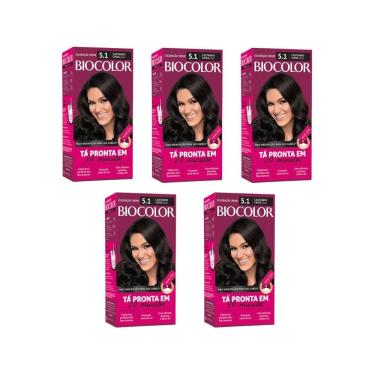 Imagem de Coloraçao Biocolor Creme 5.1 Castanho Cinza - 5Un