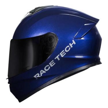 Imagem de Capacete Race Tech Hit Monocolor Azul, Azul, 56, Masculino