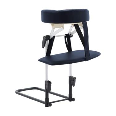 Imagem de Kokiya Kit de massagem com apoio de braço para mesa de massagem, travesseiro portátil para rosto para baixo, apoio de cabeça ajustável, Cinza Azul