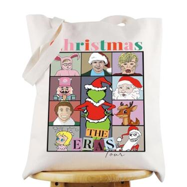 Imagem de G2TUP Sacola de Natal Monstro Verde Jack Skellington & Ralphie Presentes Kevin & Buddy Bolsa de Ombro Mercadoria de Natal, Christmas Tg