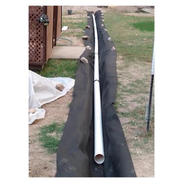 Imagem de Tecido geotêxtil não tecido resistente para drenagem francesa e controle de ervas daninhas - 51 g, múltiplo (1 m x 10 m/3,3 pés x 33 pés LxC)