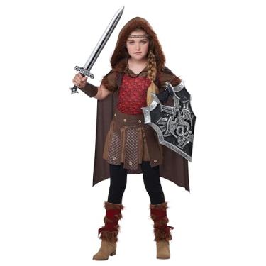 Imagem de California Costumes Dragon Trainer Girls Viking Halloween Costume Large size 10-12, Brown/Red